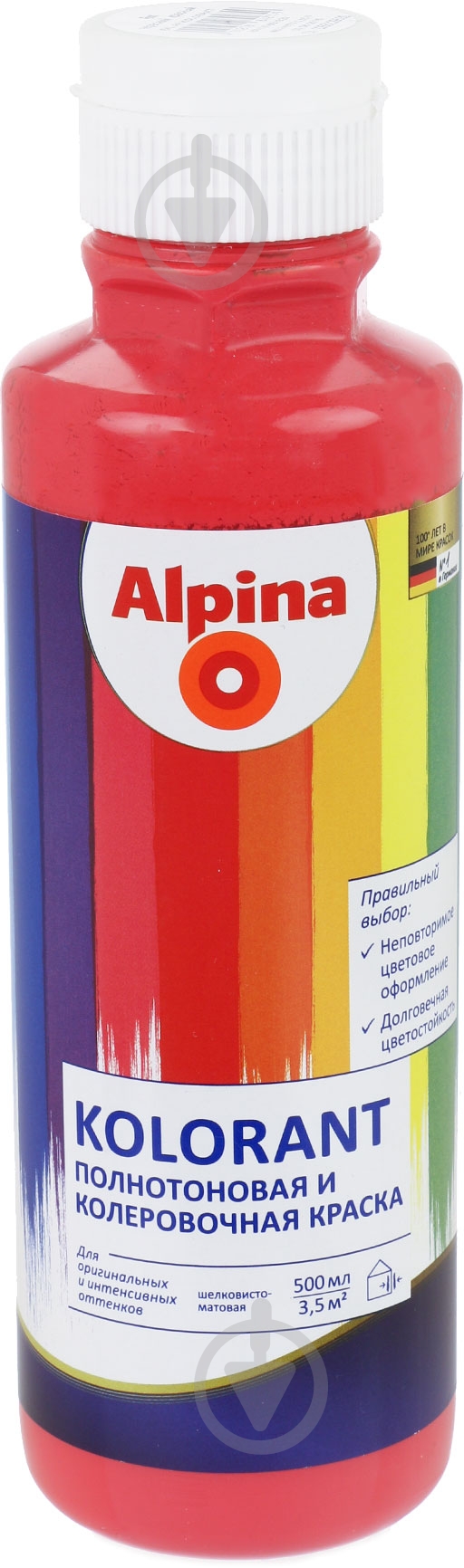 Краситель Alpina Kolorant красный 500 мл - фото 1