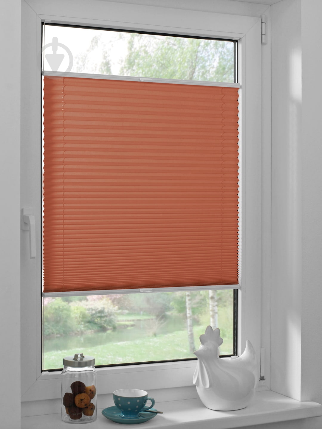 Штора-плиссе Rollotex ткань DUO ECORO 105х150 см Терракотовый - фото 3 Штора-плиссе Rollotex ткань DUO ECORO 105х150 см Терракотовый - фото 3