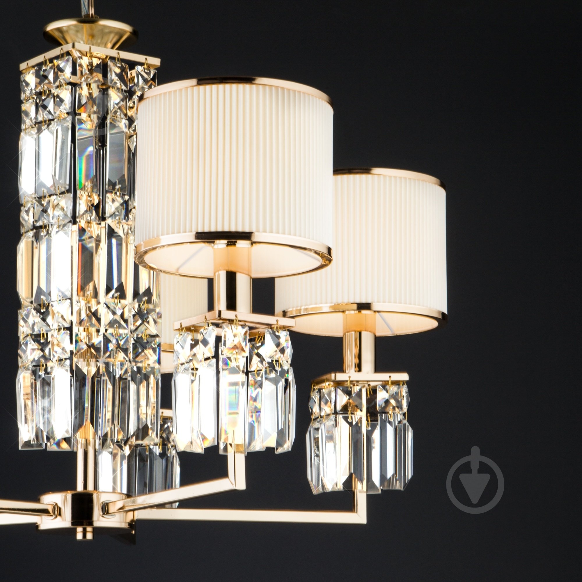 ВИТРИНА! Люстра подвесная Strotskis Zaffiro 10099/5 5x40 Вт E14 золотой - фото 5