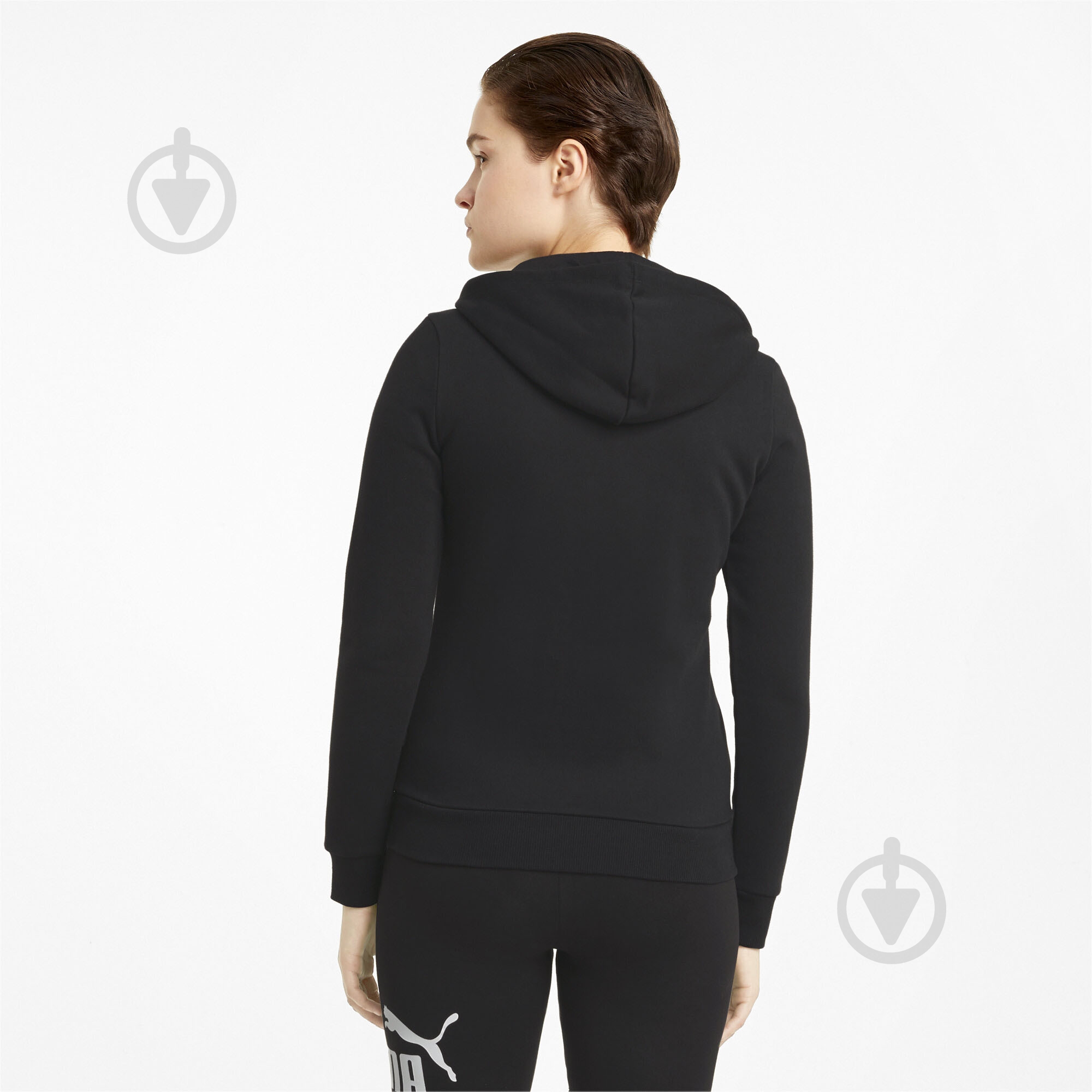 Джемпер Puma ESS SMALL LOGO FULL-ZIP HOODIE FL 58681101 р.L чорний - фото 4 Джемпер Puma ESS SMALL LOGO FULL-ZIP HOODIE FL 58681101 р.L чорний - фото 4