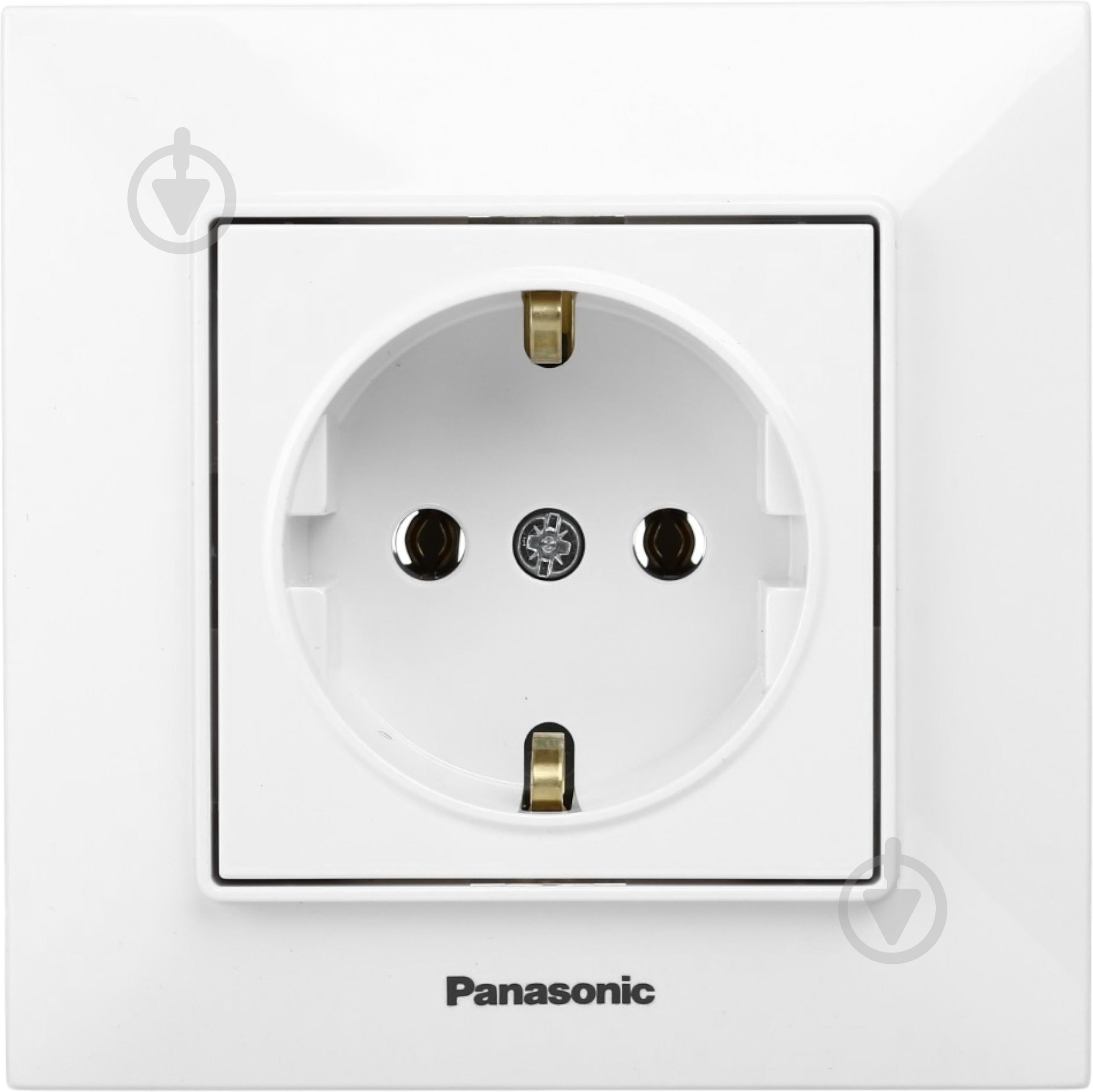 ᐉ Розетка побутова із заземленням Panasonic Arkedia Slim IP20