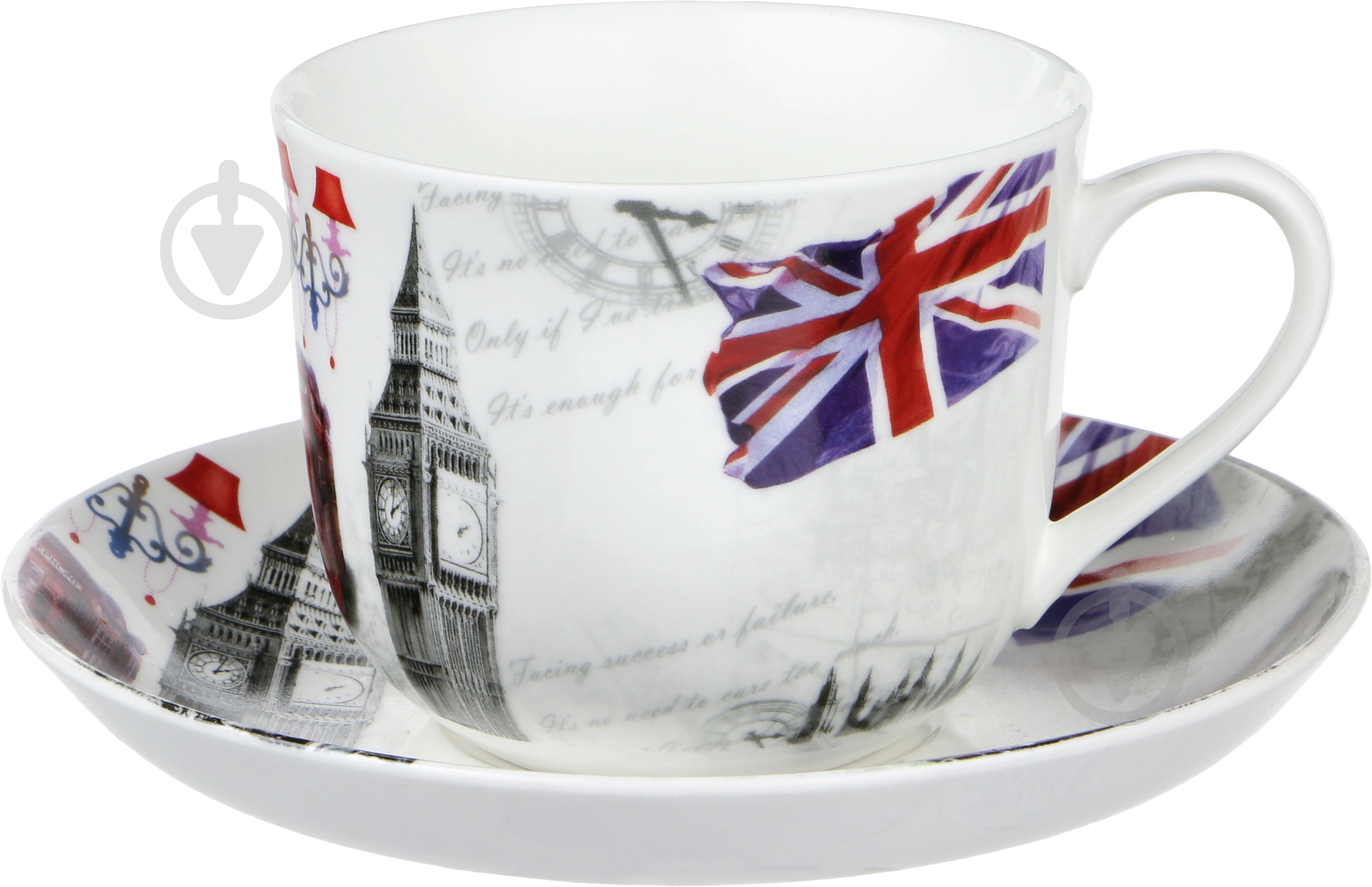 Чашка с блюдцем Город 450 мл 923-001 - фото 1 Чашка с блюдцем Город 450 мл 923-001 - фото 1