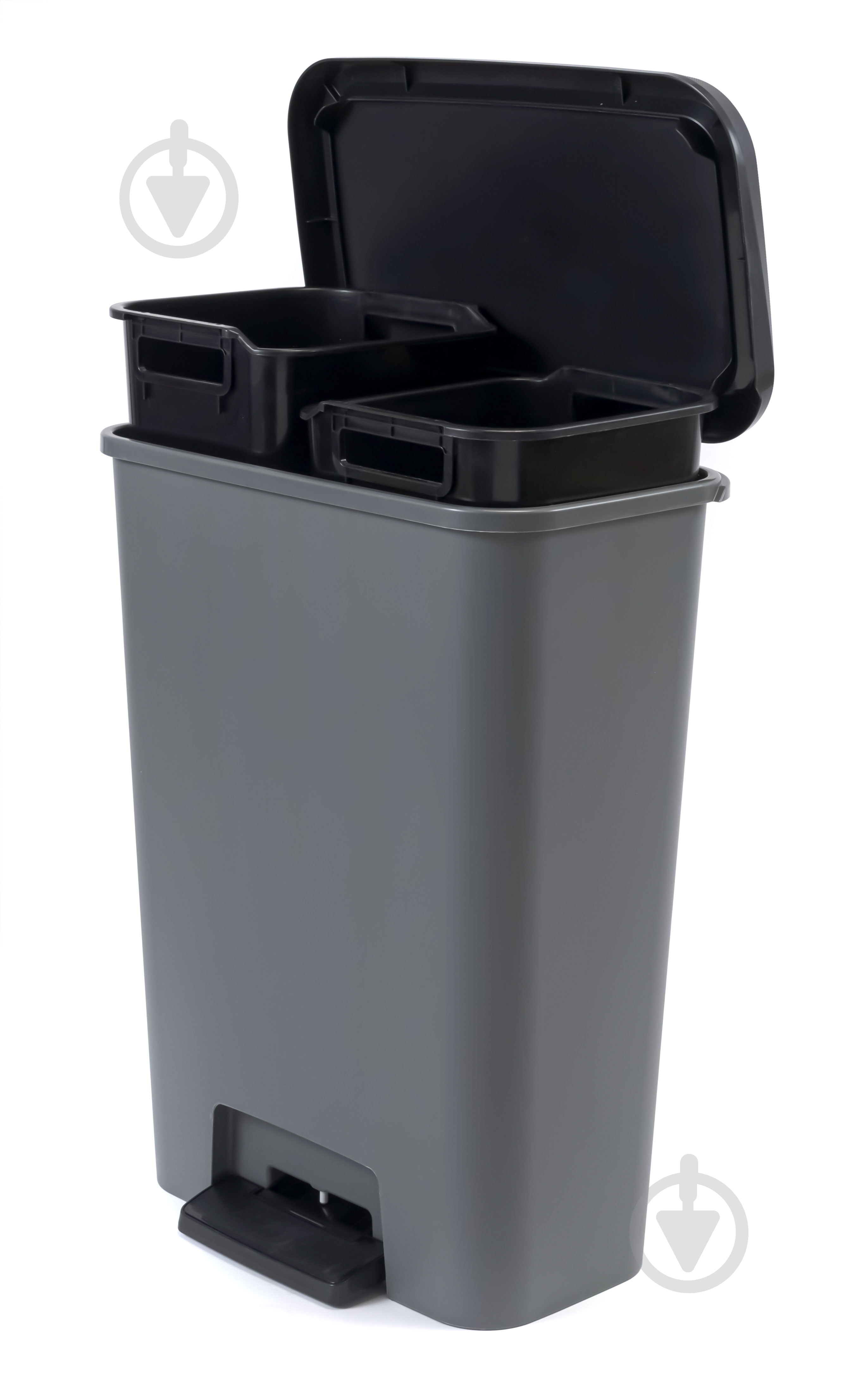 Контейнер с крышкой KIS 249813 темно-серый 620x496x294 мм - фото 1