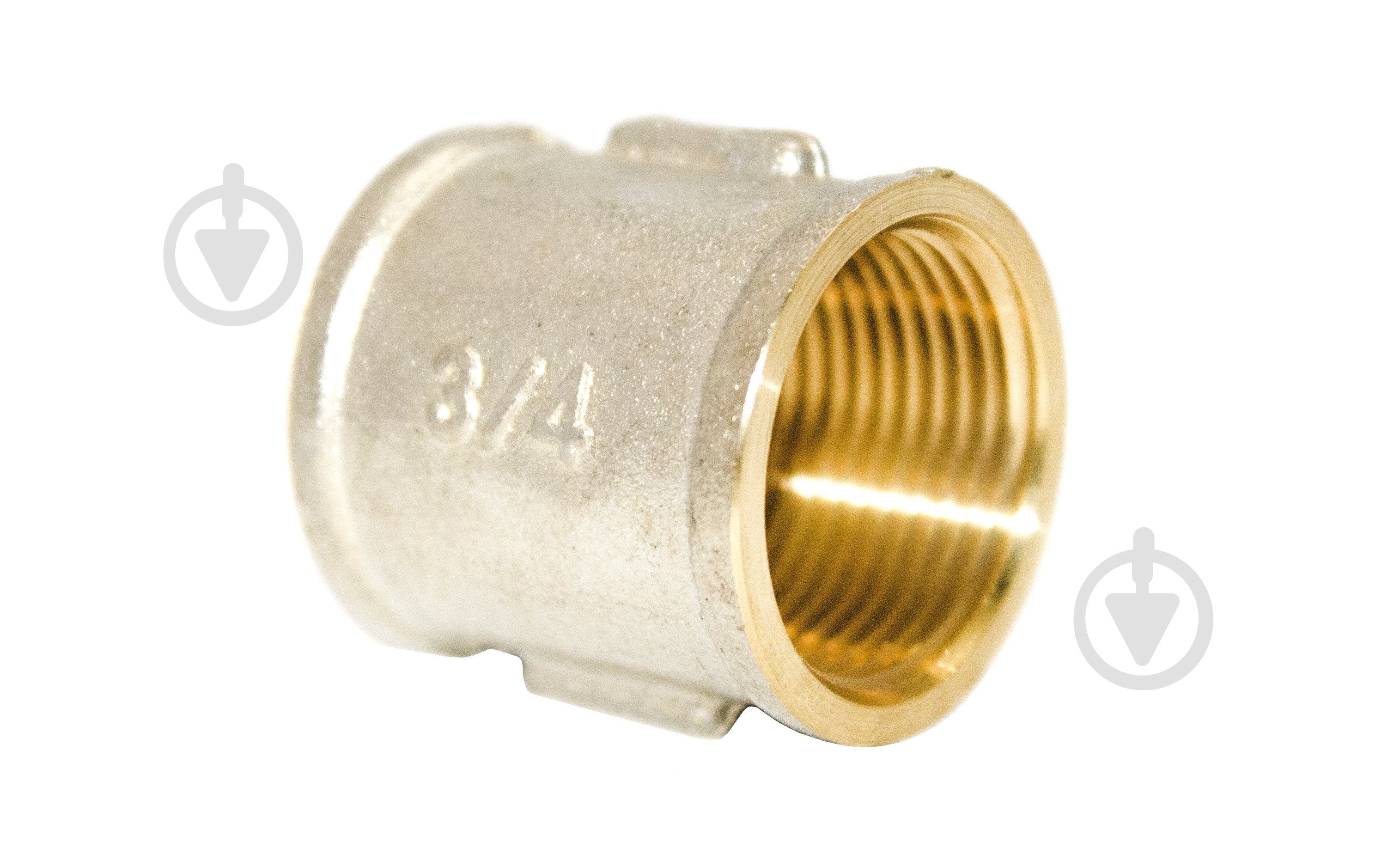 Муфта соединительная ВВ 3/4" никель Премиум - фото 1