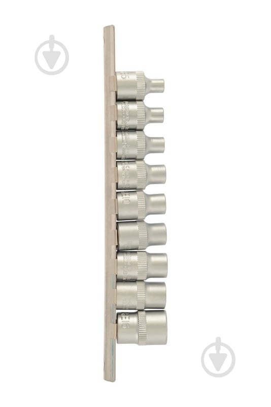 Набор головок MasterTool E-TORX 3/8" E5-E16 CRV 9 шт. 78-3809 - фото 2