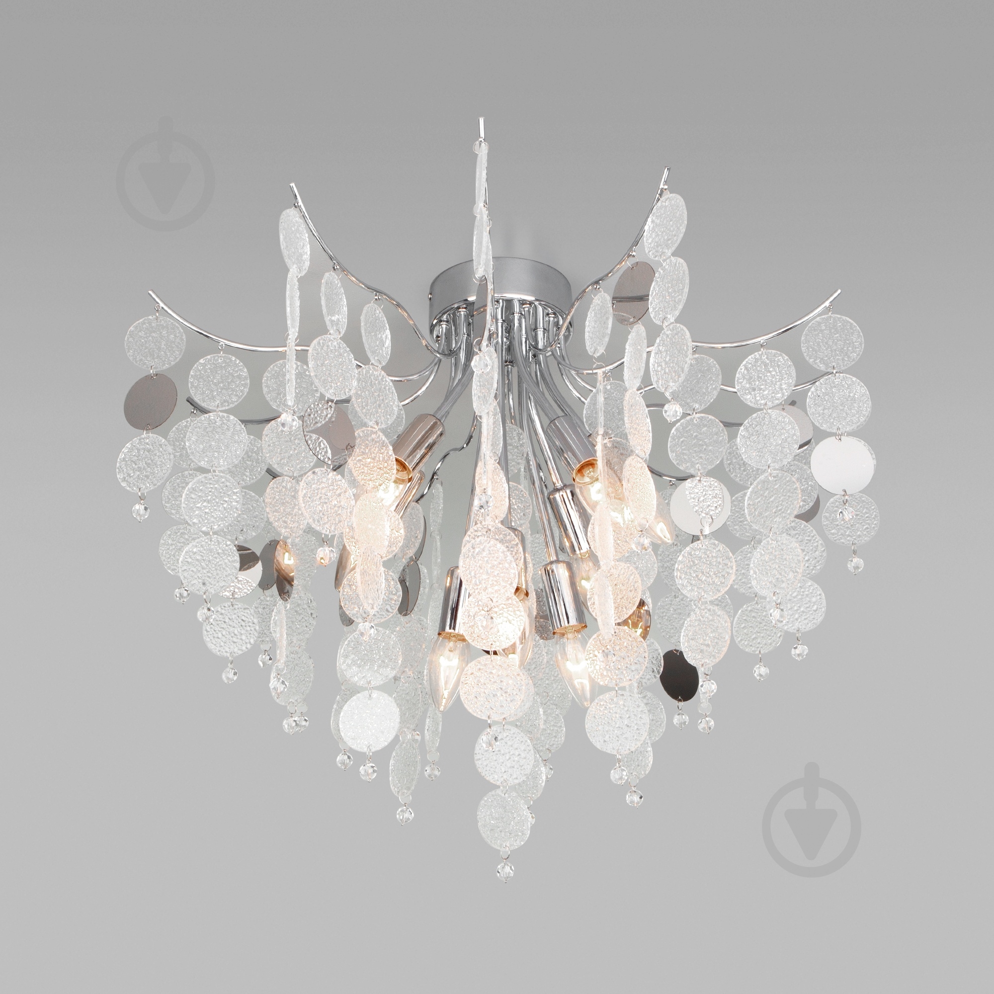 ВИТРИНА! Люстра подвесная Strotskis Bolla 9x60 Вт E14 хром 319/9 (хром) - фото 1