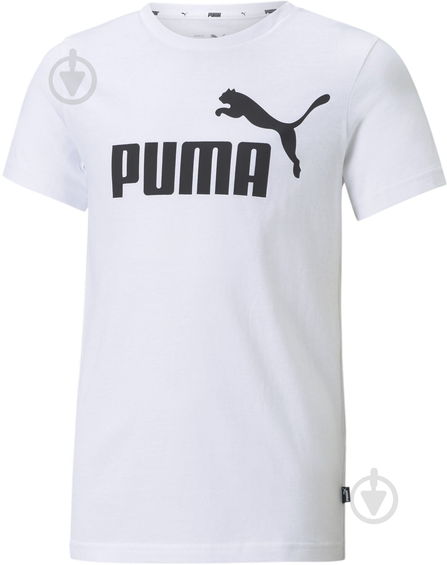 Футболка Puma ESS LOGO TEE B 58696002 р.116 белый - фото 1