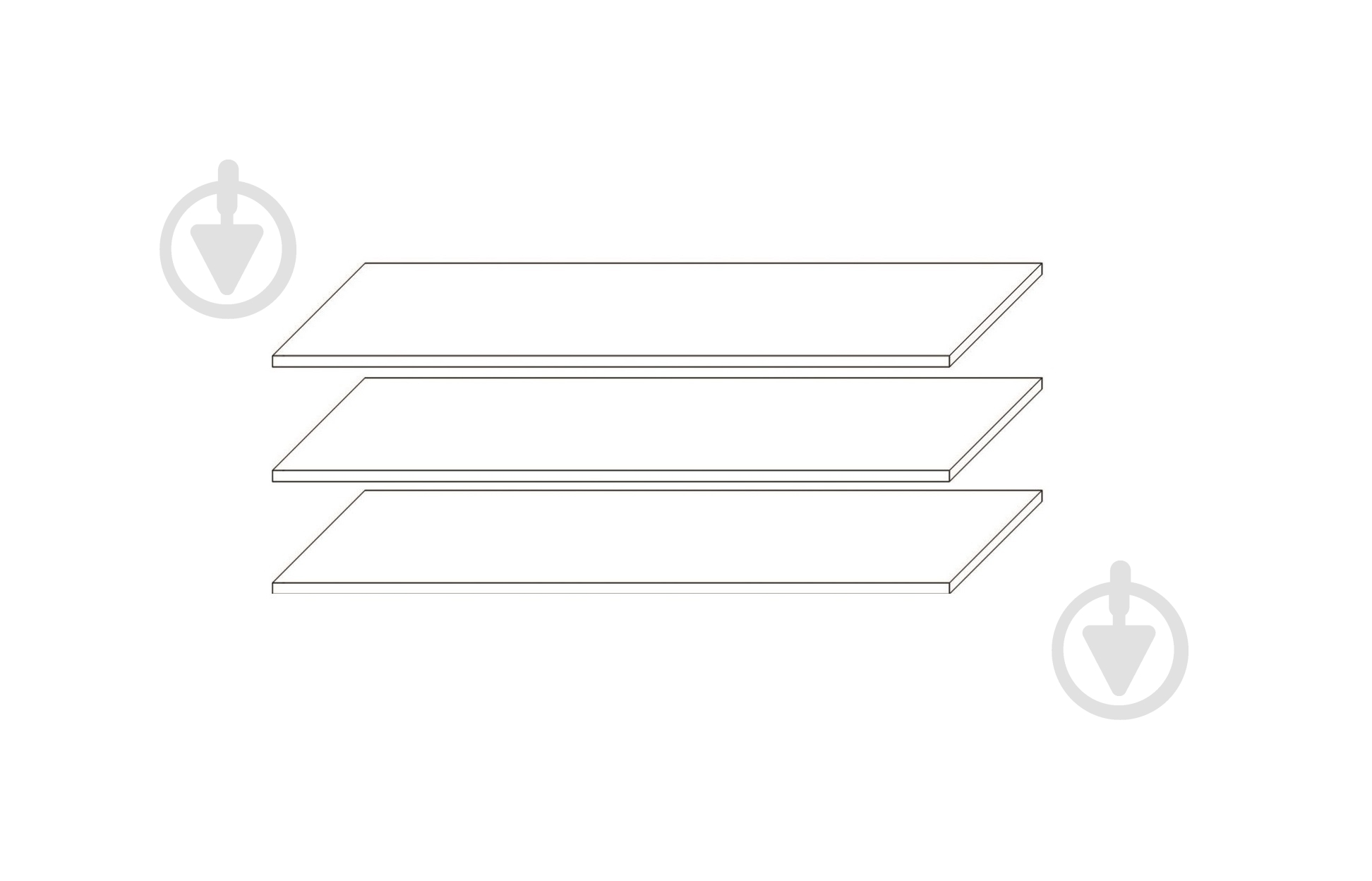 Полиці SOKME 3Д, 4Д Франческа - фото 1