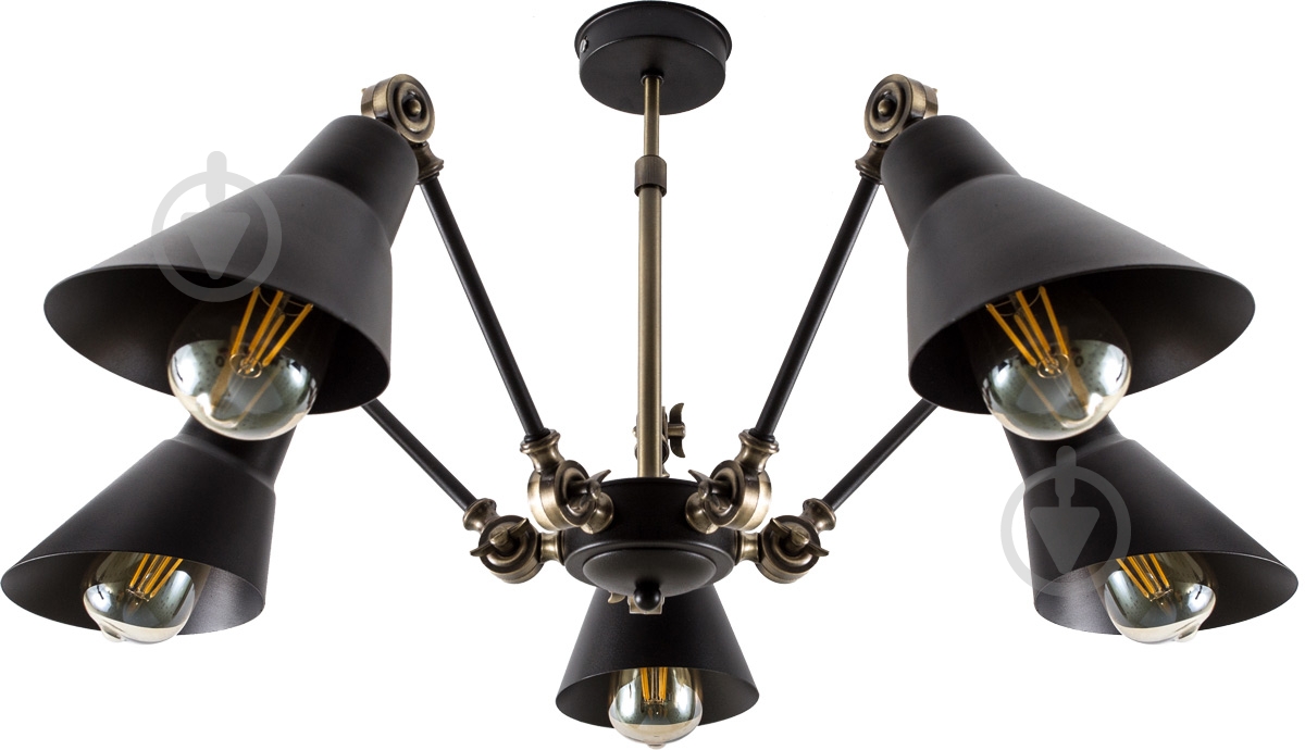 ВИТРИНА! Люстра потолочная Светкомплект Loft PLC 615 5x40 Вт E27 бронза/черный - фото 1 ВИТРИНА! Люстра потолочная Светкомплект Loft PLC 615 5x40 Вт E27 бронза/черный - фото 1