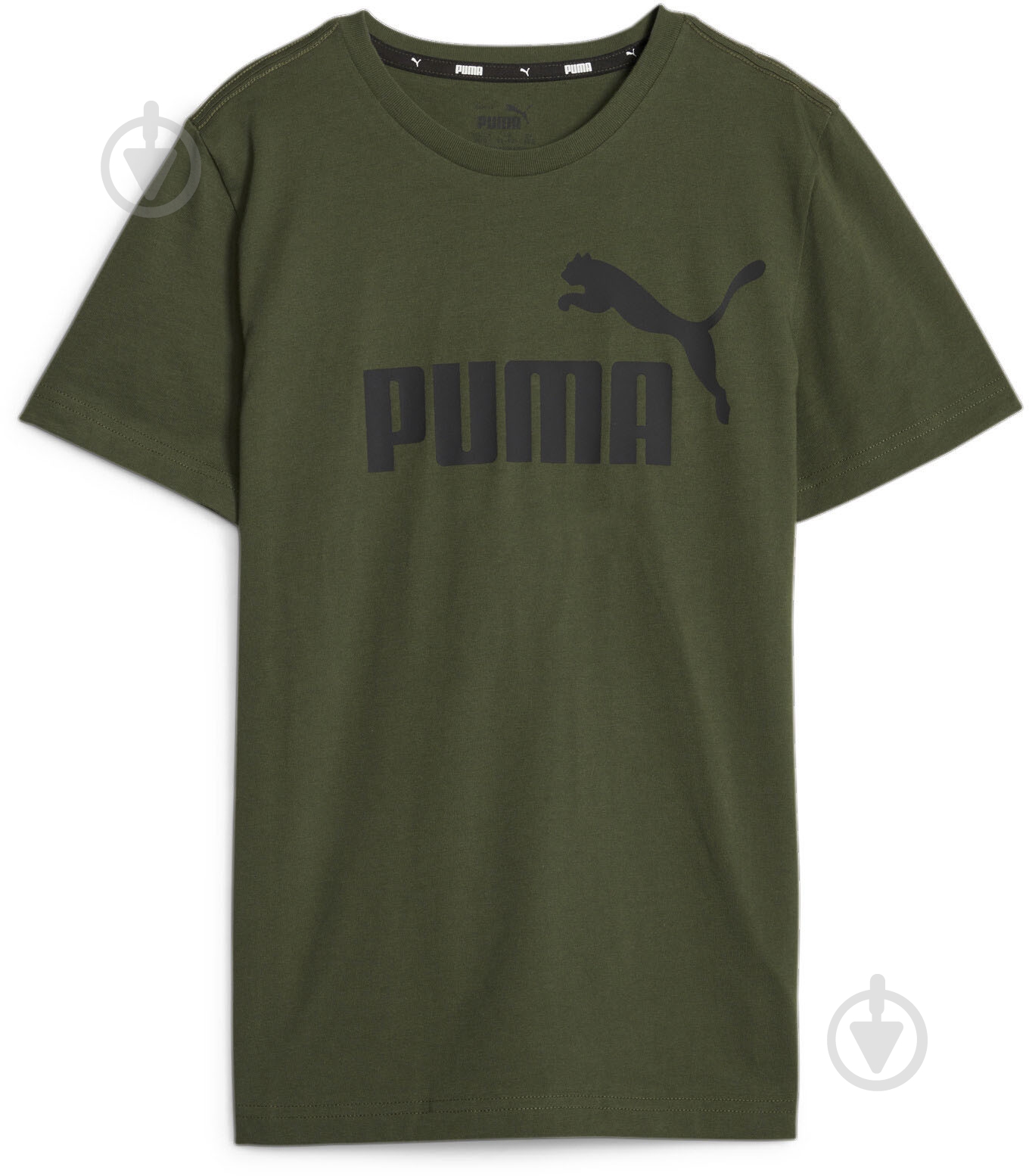 Футболка Puma ESS LOGO TEE B 58696031 р.128 зеленый - фото 1