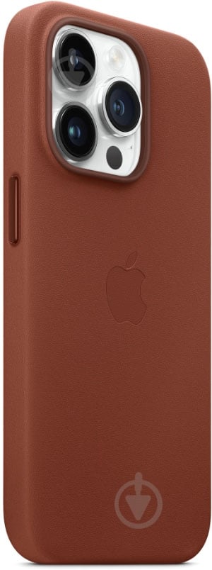 Чохол Apple Leather Case with MagSafe для iPhone 14 Pro umber (MPPK3ZM/A) - фото 2