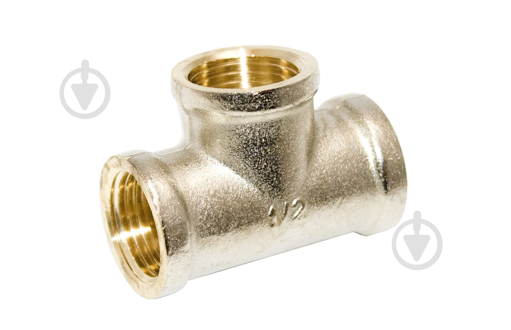 Тройник ВВВ Water House 1/2" никель Премиум - фото 1