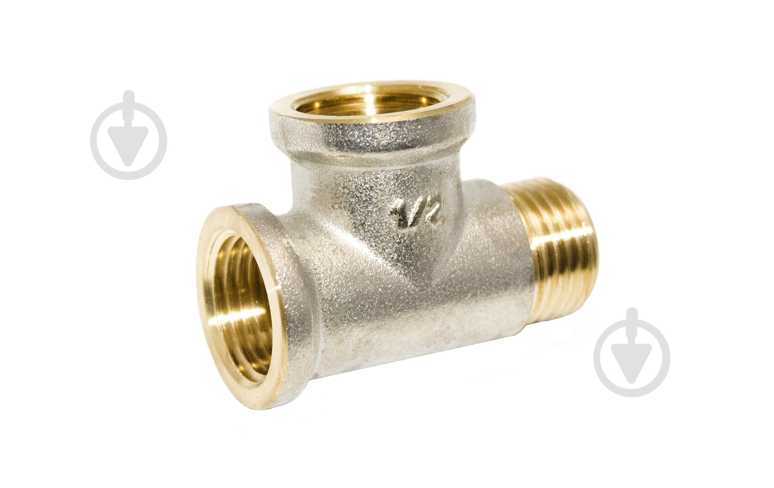 Тройник НВВ Water House 1/2" никель Премиум - фото 1 Тройник НВВ Water House 1/2" никель Премиум - фото 1