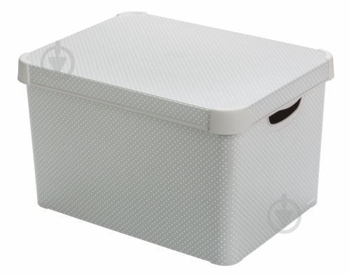 Ящик для зберігання Curver 246070 Deco Stockholm L Dots 235x395x295 мм - фото 1