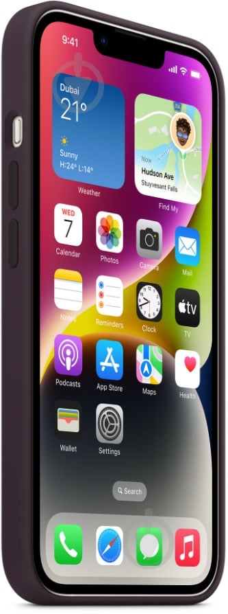 Чохол Apple Silicone Case with MagSafe для iPhone 14 elderberry (MPT03ZM/A) - фото 3