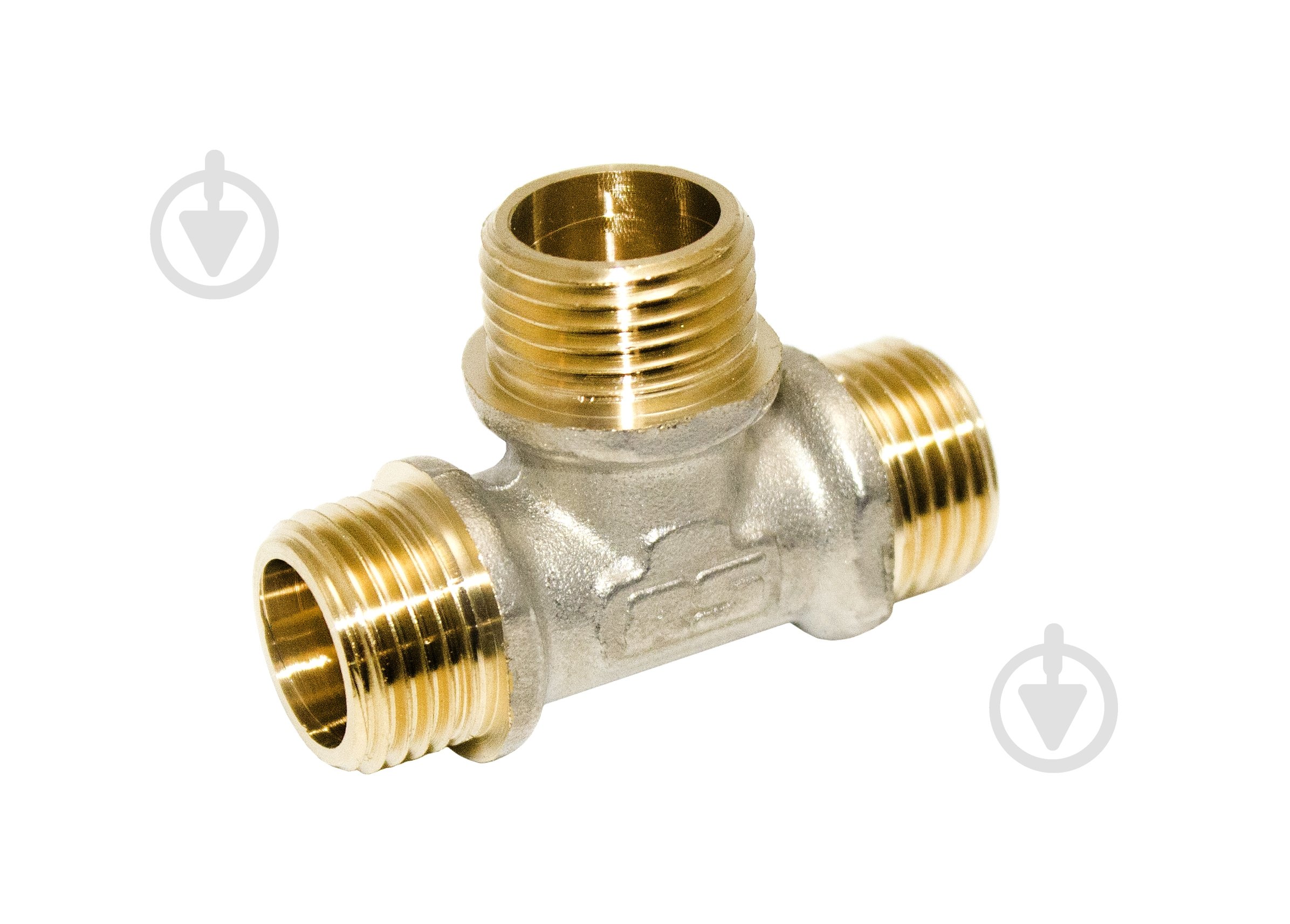 Тройник Water House 1/2" никель Премиум - фото 1