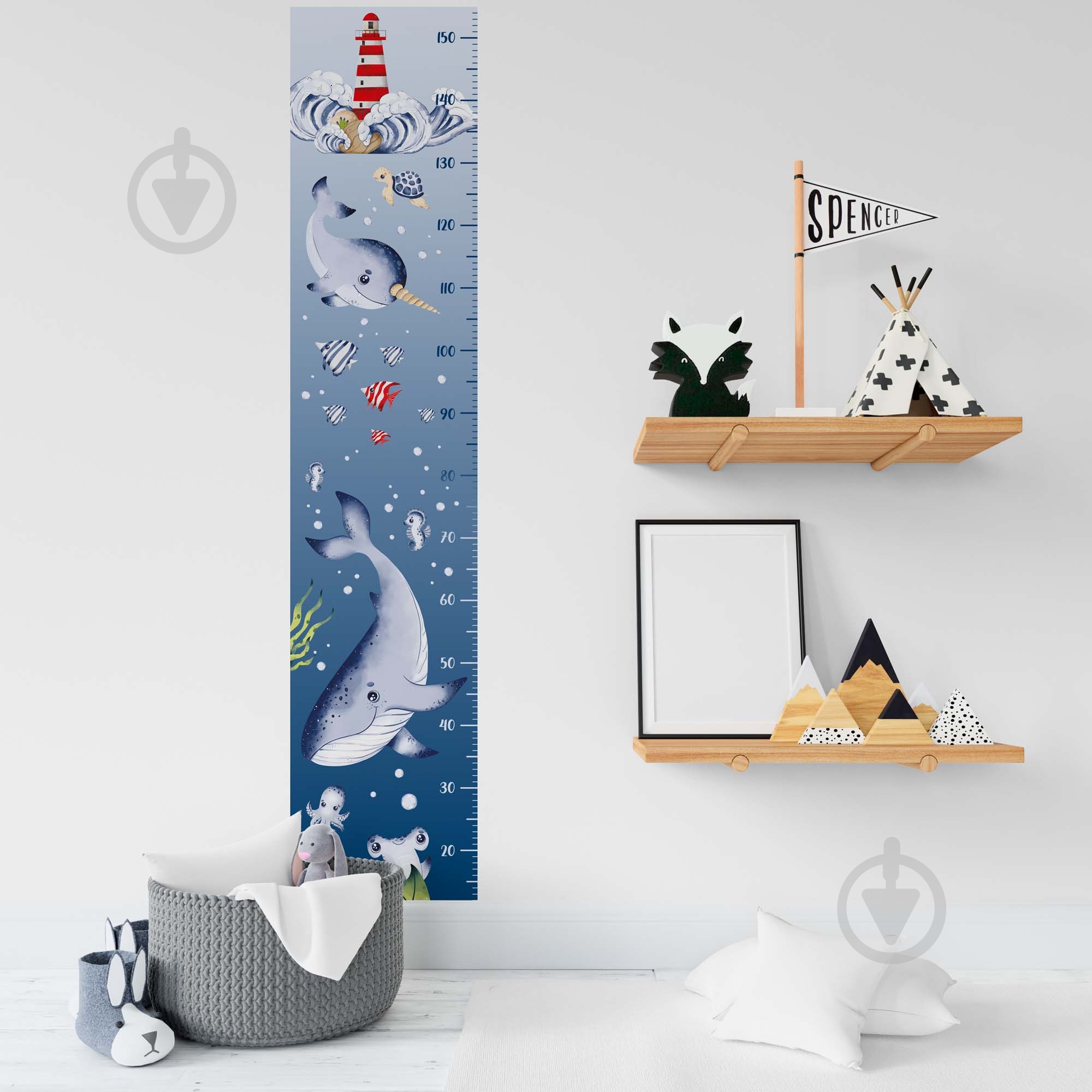 Ростомер Lipastick Морские обитатели 155x30 см 72022011 - фото 8