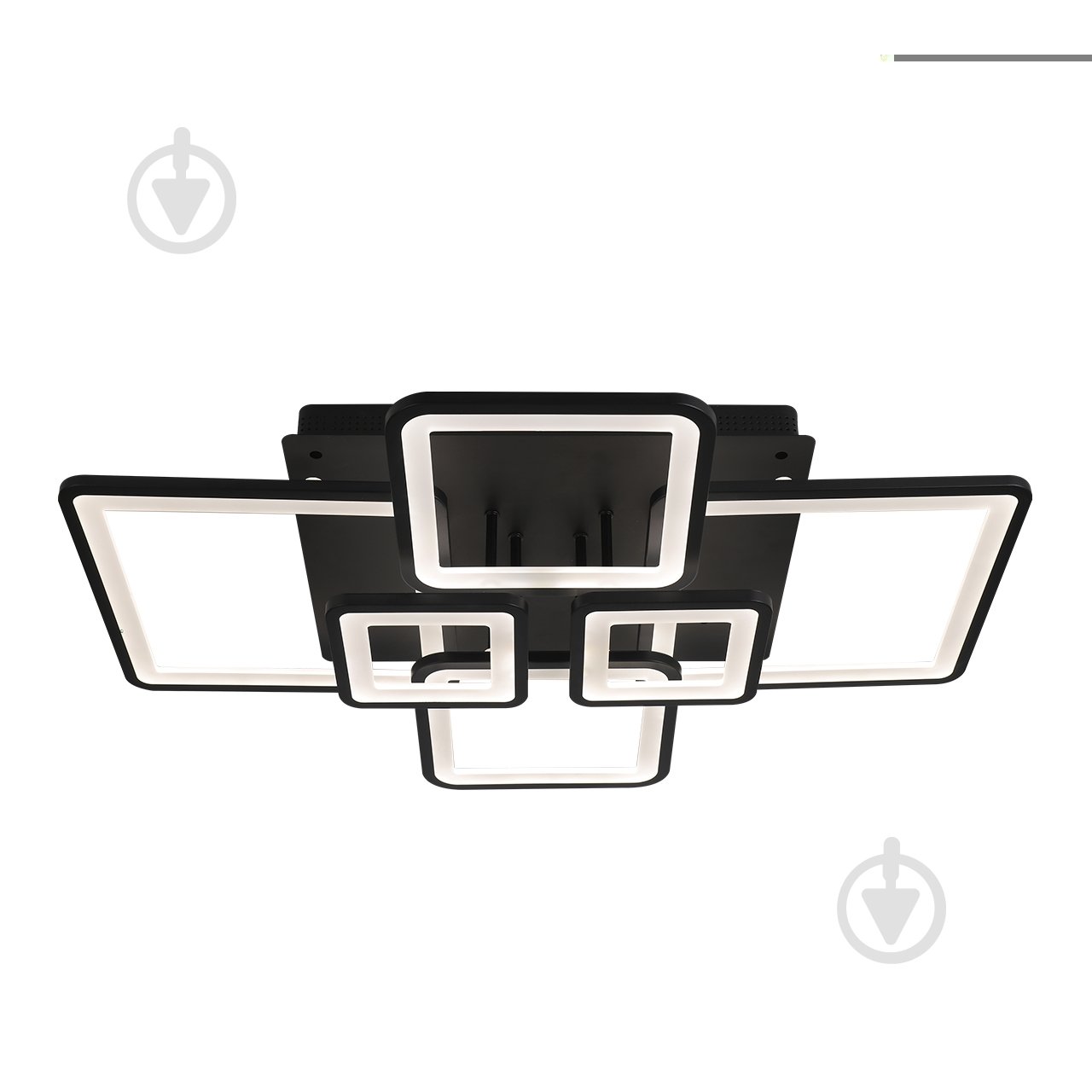 Люстра стельова Eurolamp 120 Вт LED-модуль чорний LED-LS-120-M21(black) - фото 2