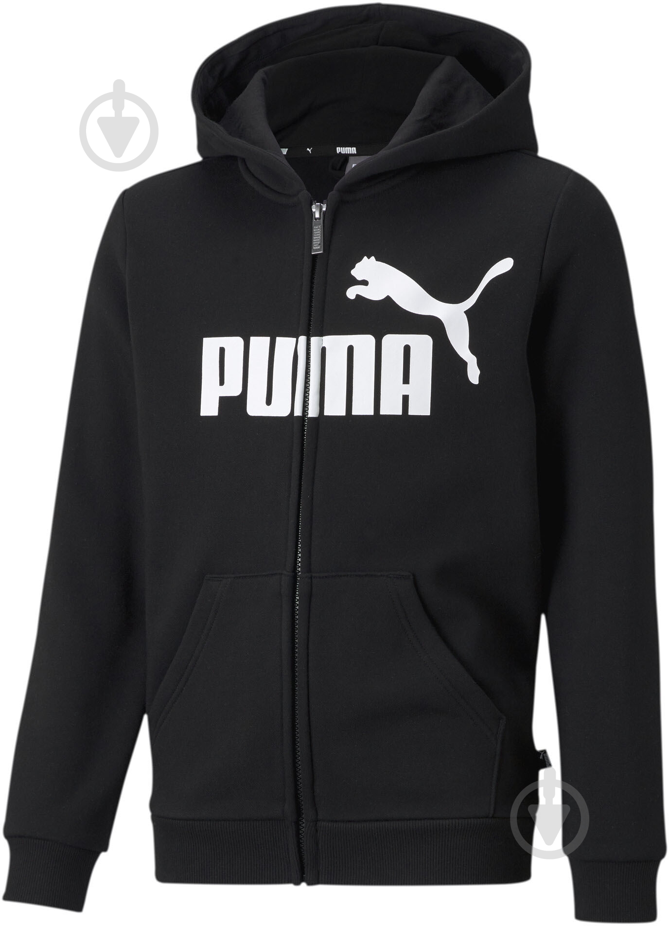 Джемпер Puma ESS BIG LOGO FZ HOODIE FL B 58696701 р.152 черный - фото 1 Джемпер Puma ESS BIG LOGO FZ HOODIE FL B 58696701 р.152 черный - фото 1