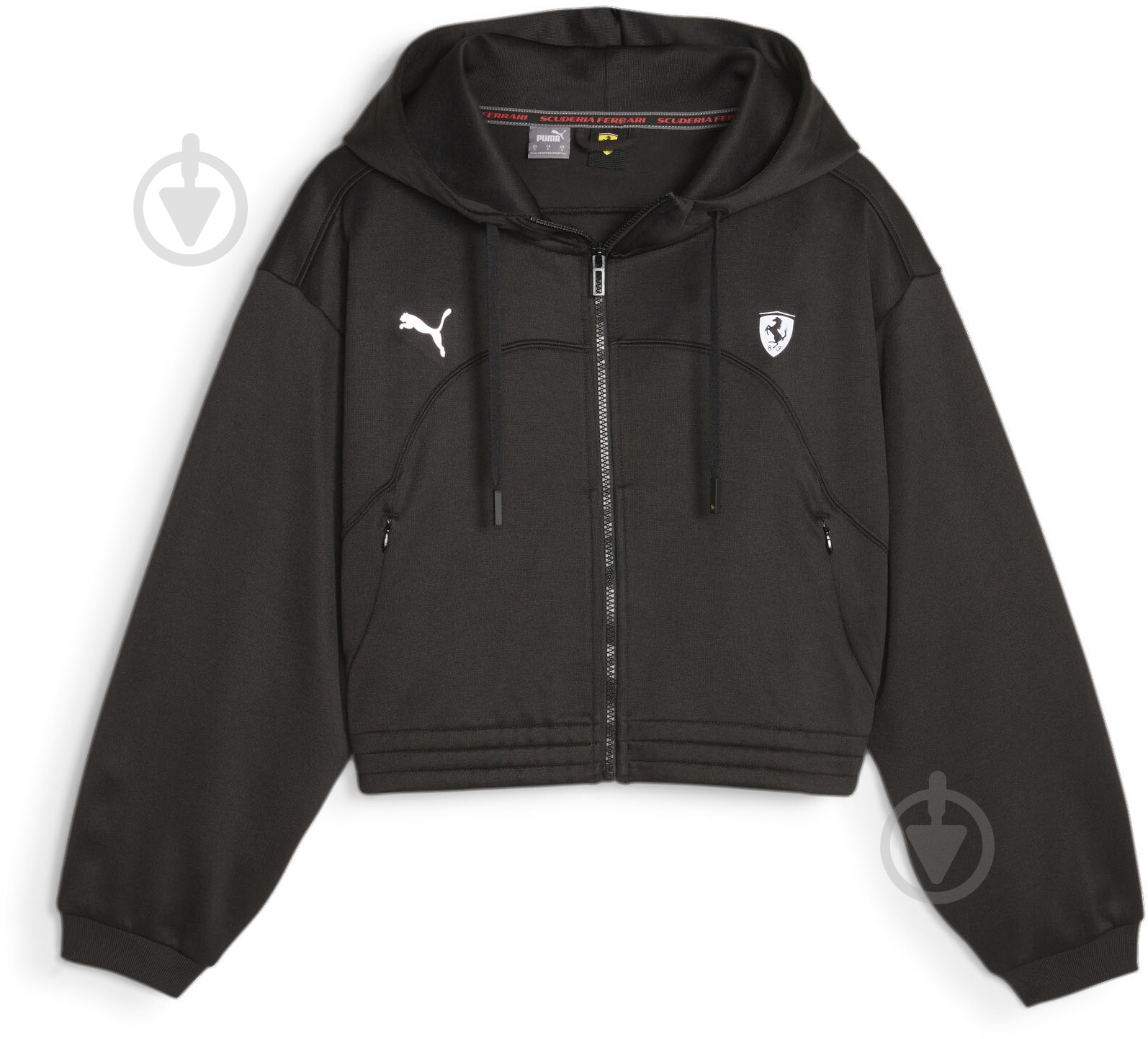 Джемпер Puma FERRARI STYLE HDD SWEAT JACKET WMN 62099201 р.S черный - фото 1 Джемпер Puma FERRARI STYLE HDD SWEAT JACKET WMN 62099201 р.S черный - фото 1