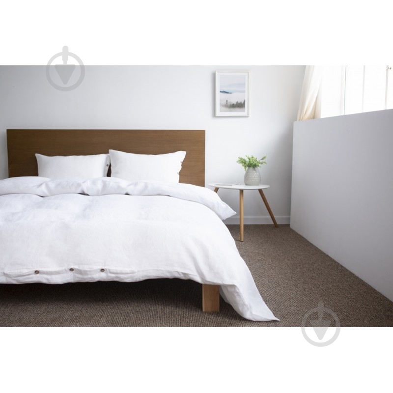 Комплект постельного белья White евро белый SoundSleep - фото 1