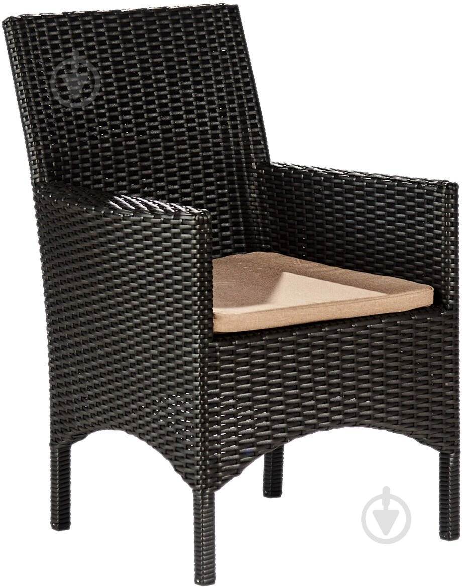Кресло ротанговое Монако чорний черный - фото 1