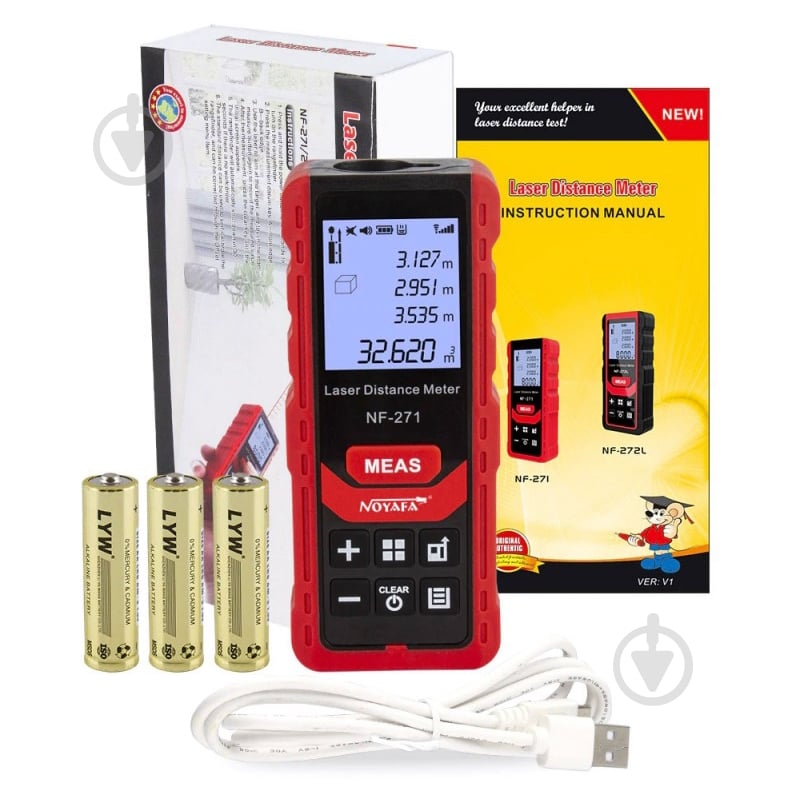 Дальномер лазерный Noyafa 70 м NF-271-70 - фото 5