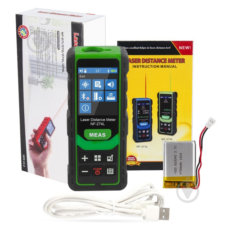 Дальномер лазерный Noyafa 80 м NF-274L-80 - фото 4