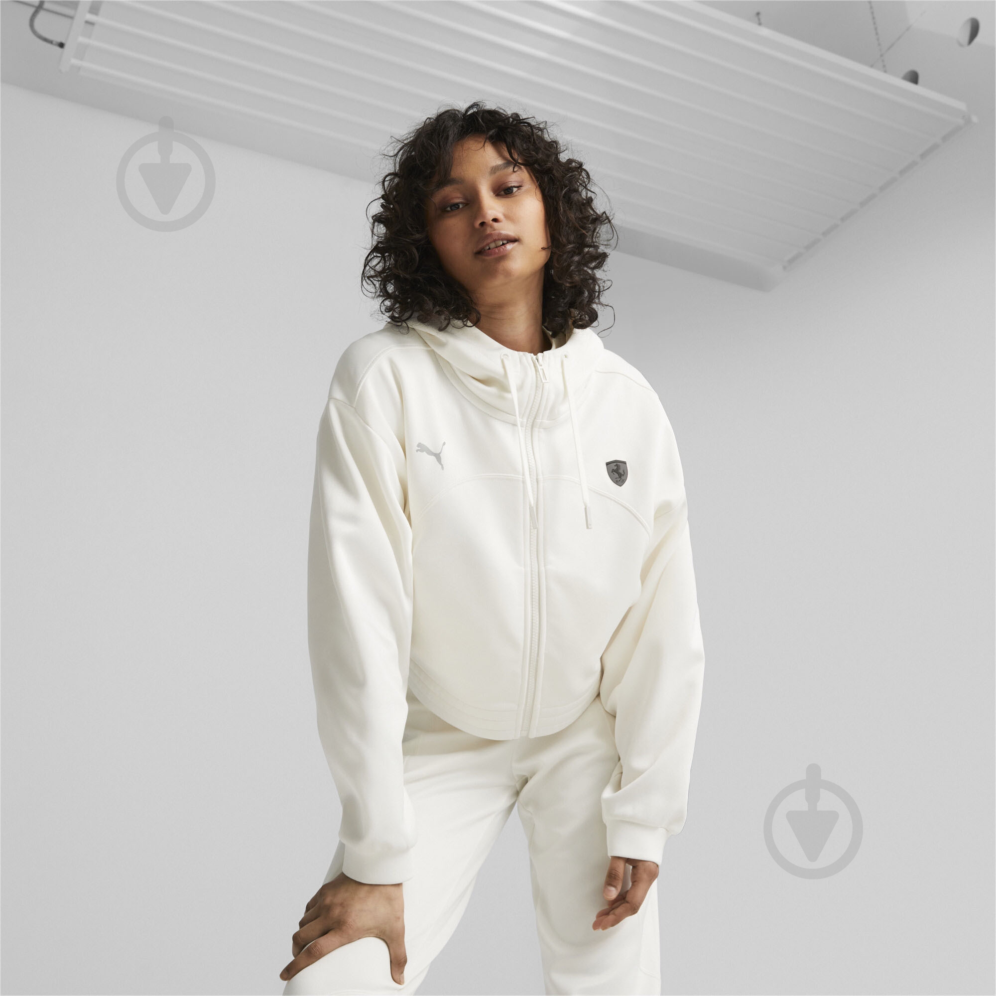 Джемпер Puma FERRARI STYLE HDD SWEAT JACKET WMN 62099205 р.XL бежевый - фото 3