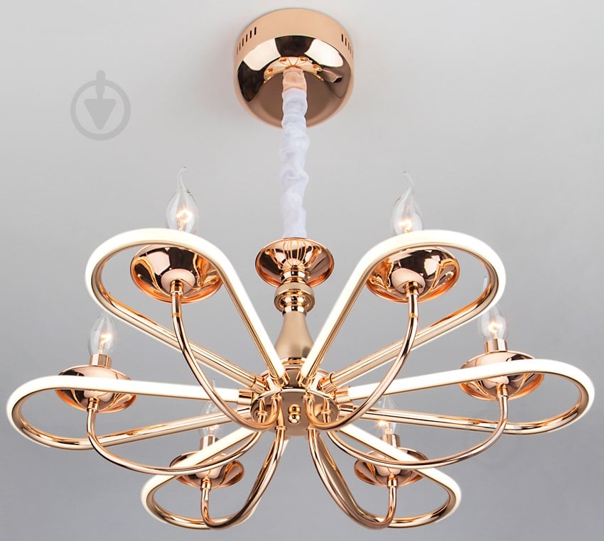 ВИТРИНА! Люстра подвесная Strotskis Phobos 6x60 Вт E14 золото 421/6 - фото 2