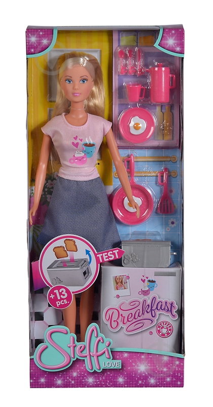 Ігровий набір Simba Лялька Штеффі «Готуємо сніданок» 5733461 - фото 1 Ігровий набір Simba Лялька Штеффі «Готуємо сніданок» 5733461 - фото 1