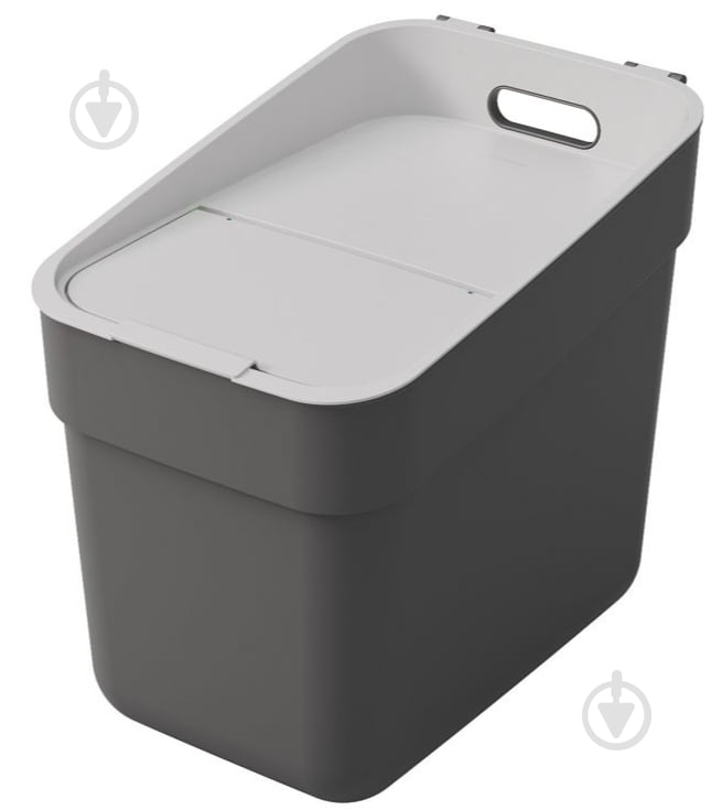 Відро для сміття Curver Ready to Collect 367х246х331мм 20 л темно-сірий 252021 - фото 1