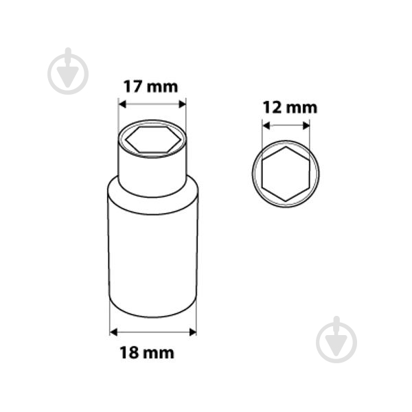 Головка NEO tools 3/8" длинная 12 мм 08-187 - фото 3