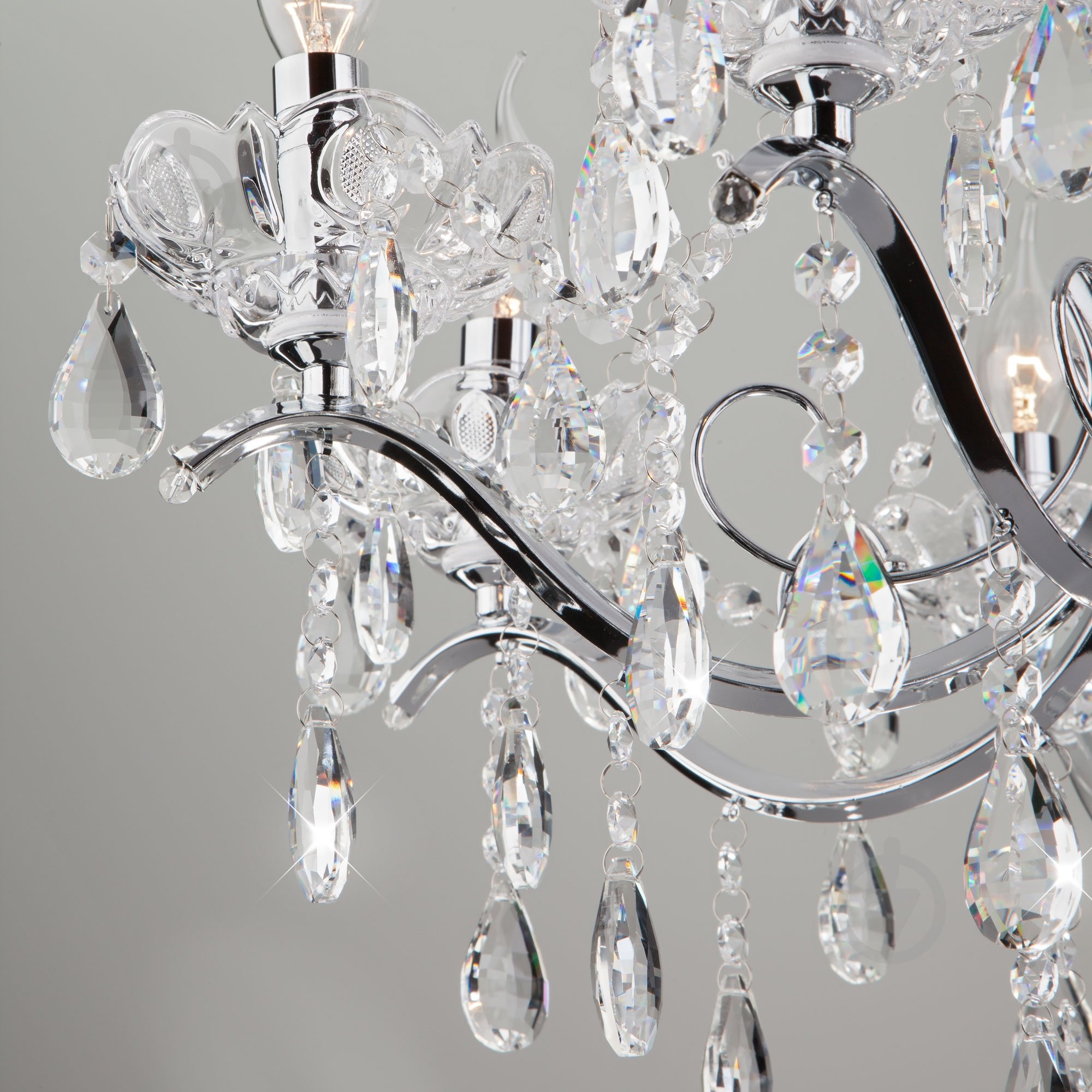 ВИТРИНА! Люстра подвесная Strotskis Cytisus 8x60 Вт E14 хром 3188/8 - фото 2