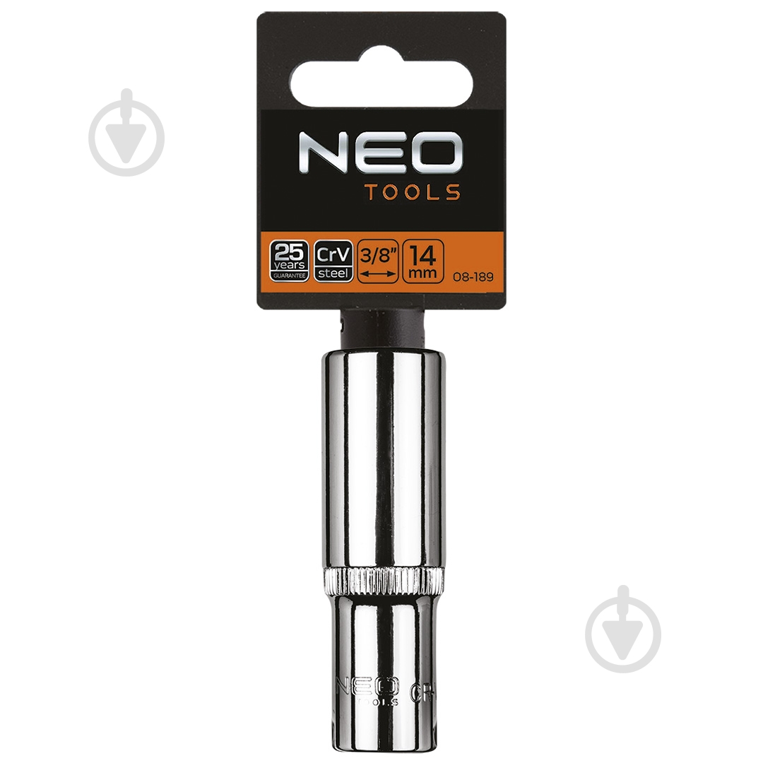 Головка NEO tools 3/8" длинная 14 мм 08-189 - фото 2
