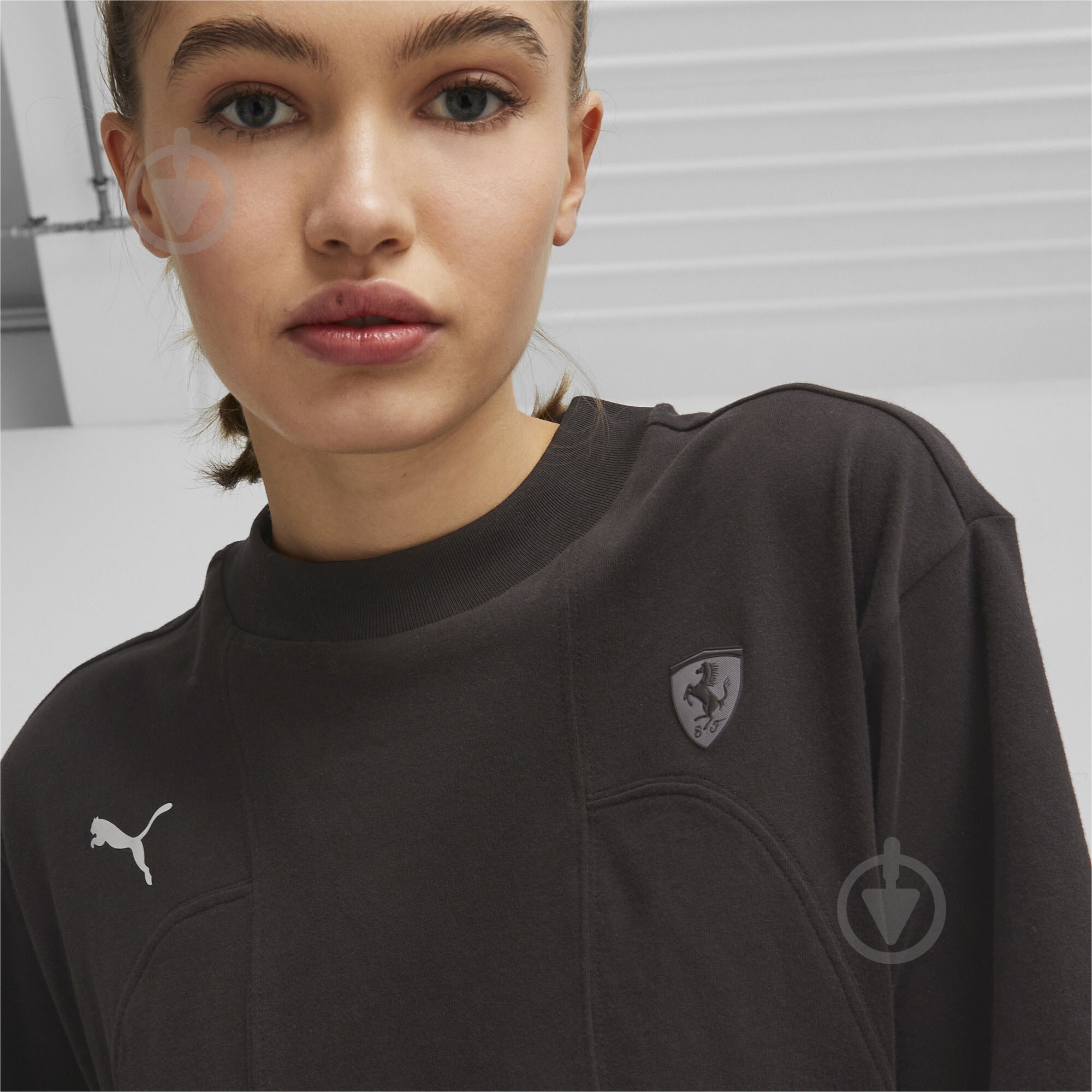 Футболка Puma FERRARI STYLE TEE WMN 62099401 р.XL черный - фото 4