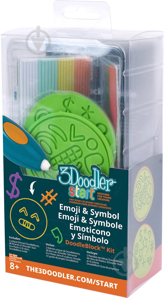 Набор аксессуаров для 3D-ручки 3Doodler Start Эмоджи 3DS-DBK-SY - фото 2