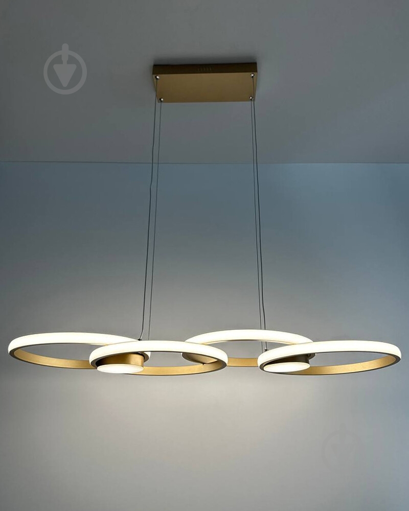 ВІТРИНА! Люстра підвісна Reality Audia 1x48 Вт LED-модуль золотий 336301-09 - фото 2