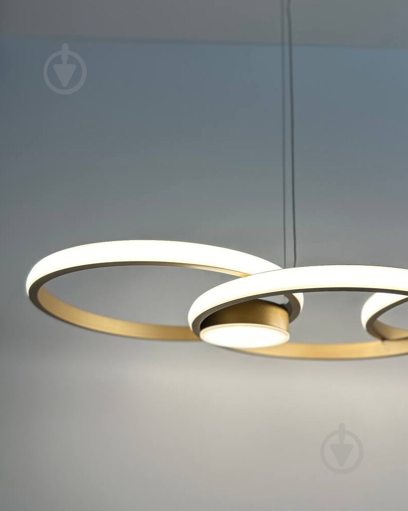 ВІТРИНА! Люстра підвісна Reality Audia 1x48 Вт LED-модуль золотий 336301-09 - фото 3