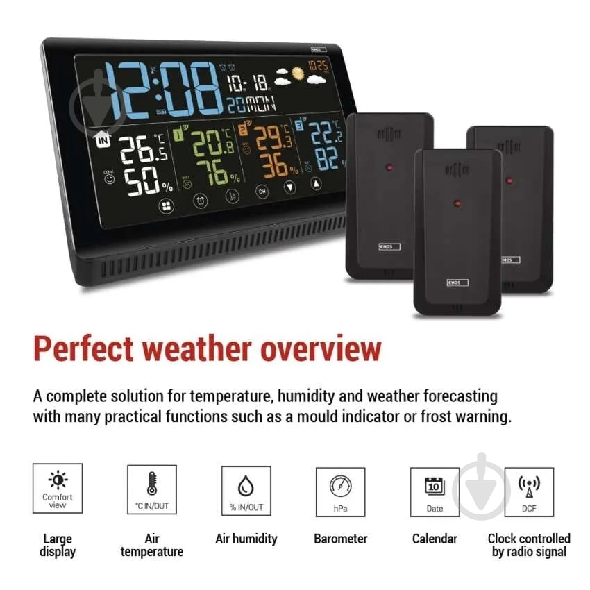 Метеостанция Emos E8614 беспроводная цифровая - фото 4