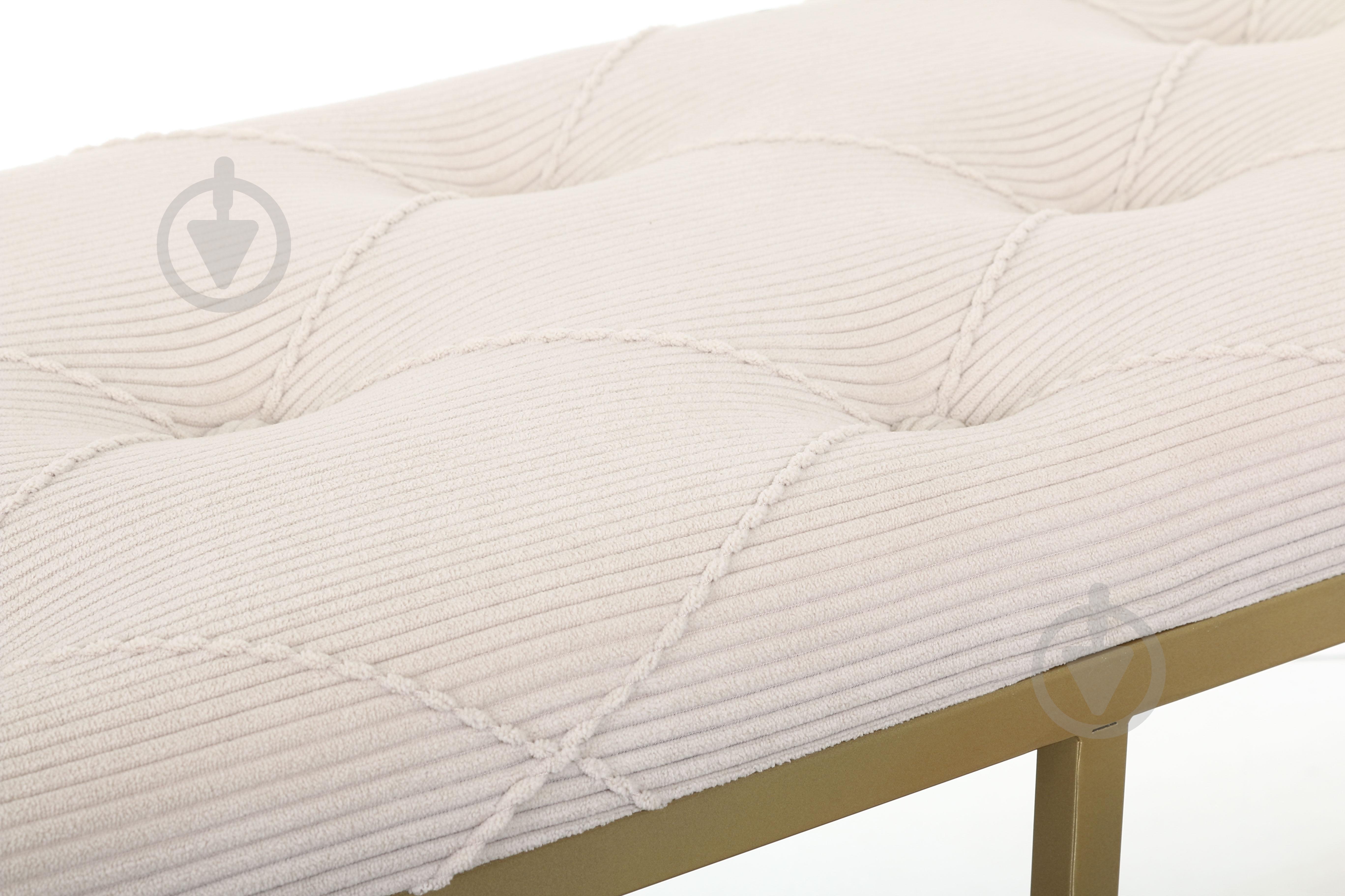 Банкетка Sensio La-Graf 107х36х34 мм бежевый/золотой (A-017) - фото 3 Банкетка Sensio La-Graf 107х36х34 мм бежевый/золотой (A-017) - фото 3