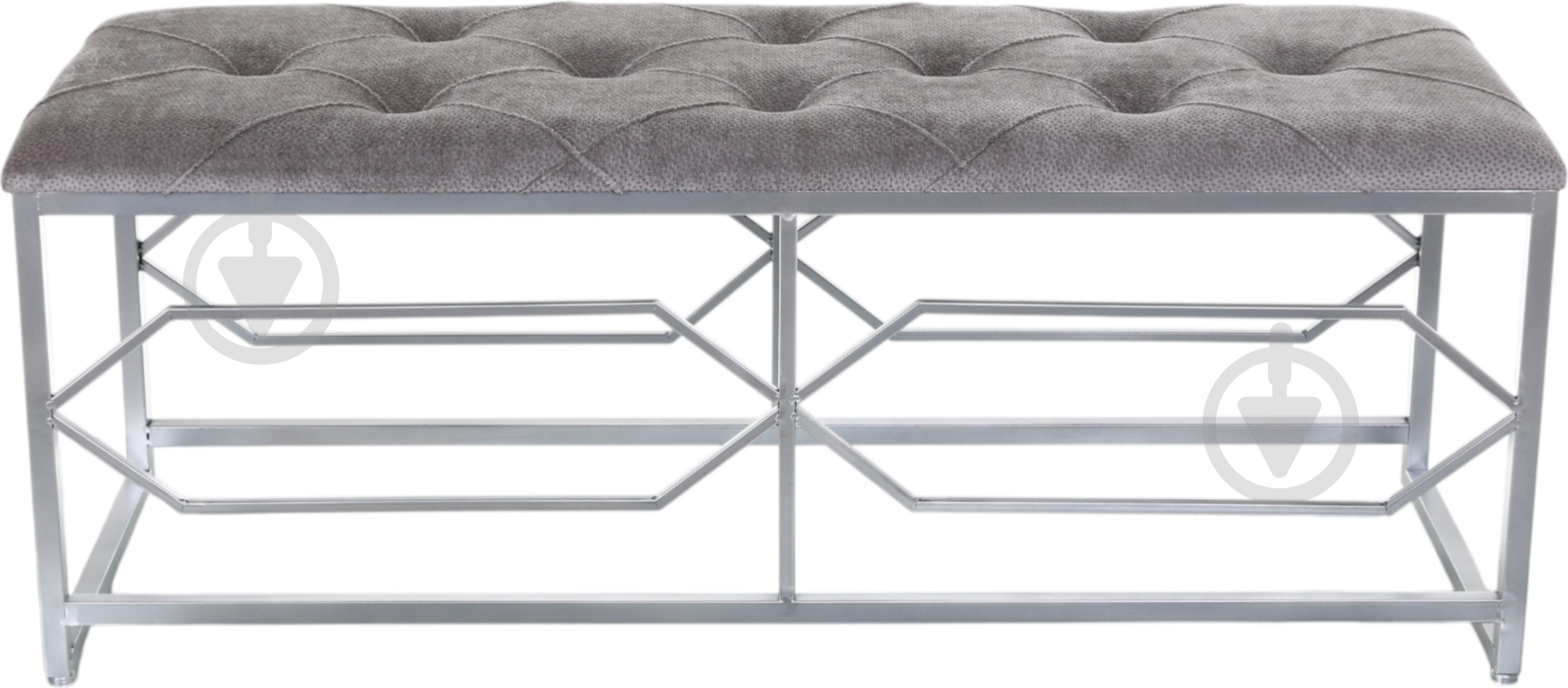 Банкетка Sensio La-Graf 117х46х42 мм сірий/сірий (A-047) - фото 1 Банкетка Sensio La-Graf 117х46х42 мм сірий/сірий (A-047) - фото 1