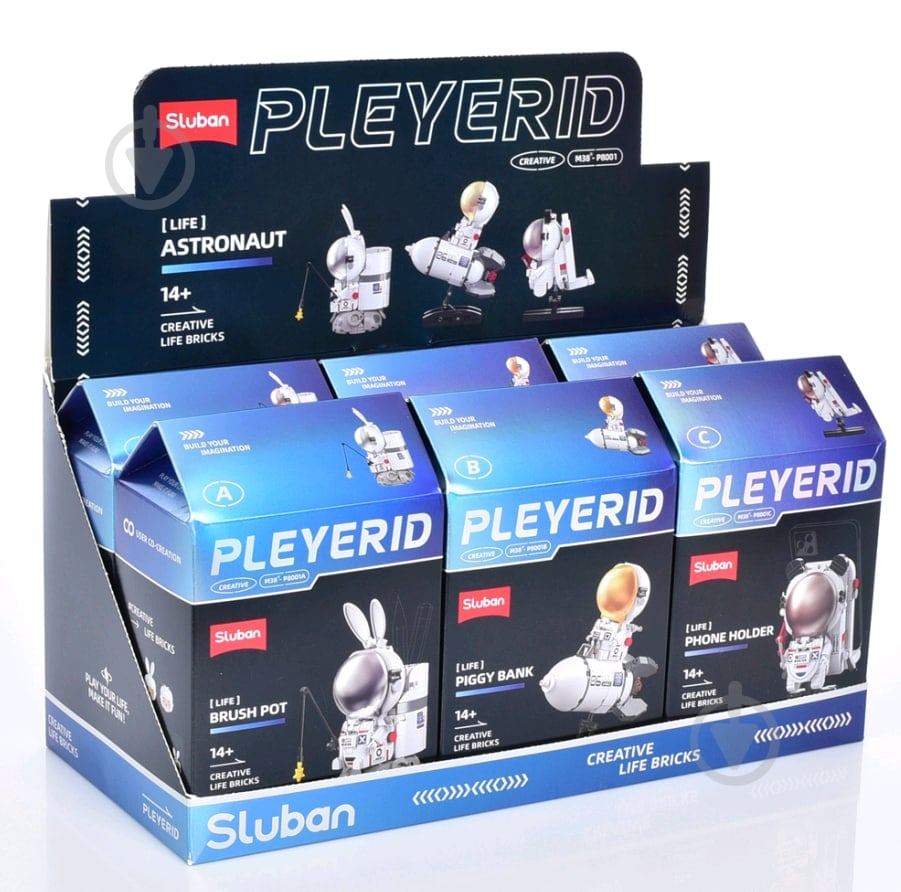 Конструктор Sluban Космонавт (3 вида) M38-P8001 - фото 1
