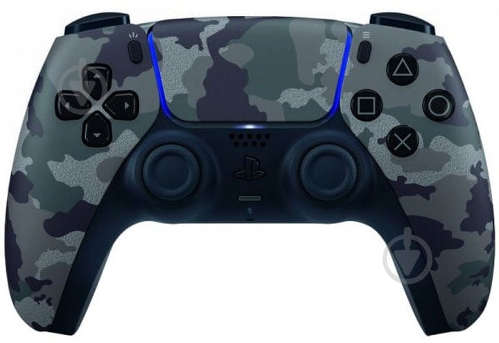 Геймпад беспроводной Sony DualSense PS5 Grey Camo (1128147) EU - фото 1