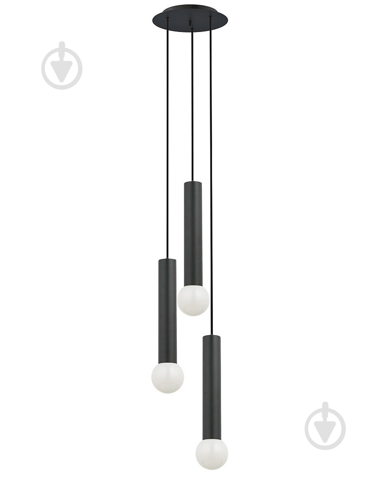 Подвес Nowodvorski Baton 3x10 Вт E27 черный 7856 - фото 1