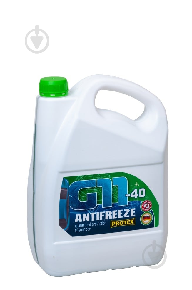 Антифриз Protex G11 от -40 до +110 готовый 9 л зеленый - фото 1