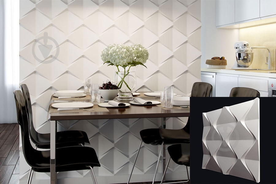 3D-панель гипсовая Gipsanit Piramid 1 кв.м - фото 4