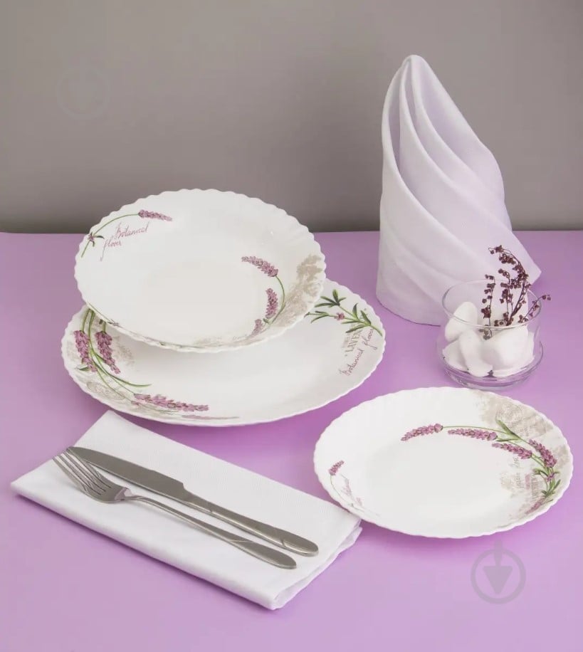 Сервиз столовый Vittora Лаванда Wave 18 предметов - фото 2