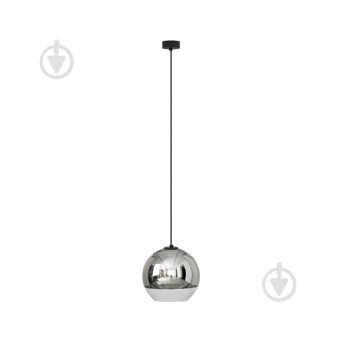 Подвес Nowodvorski Globe Plus 1x60 Вт E27 хром 7606 - фото 1