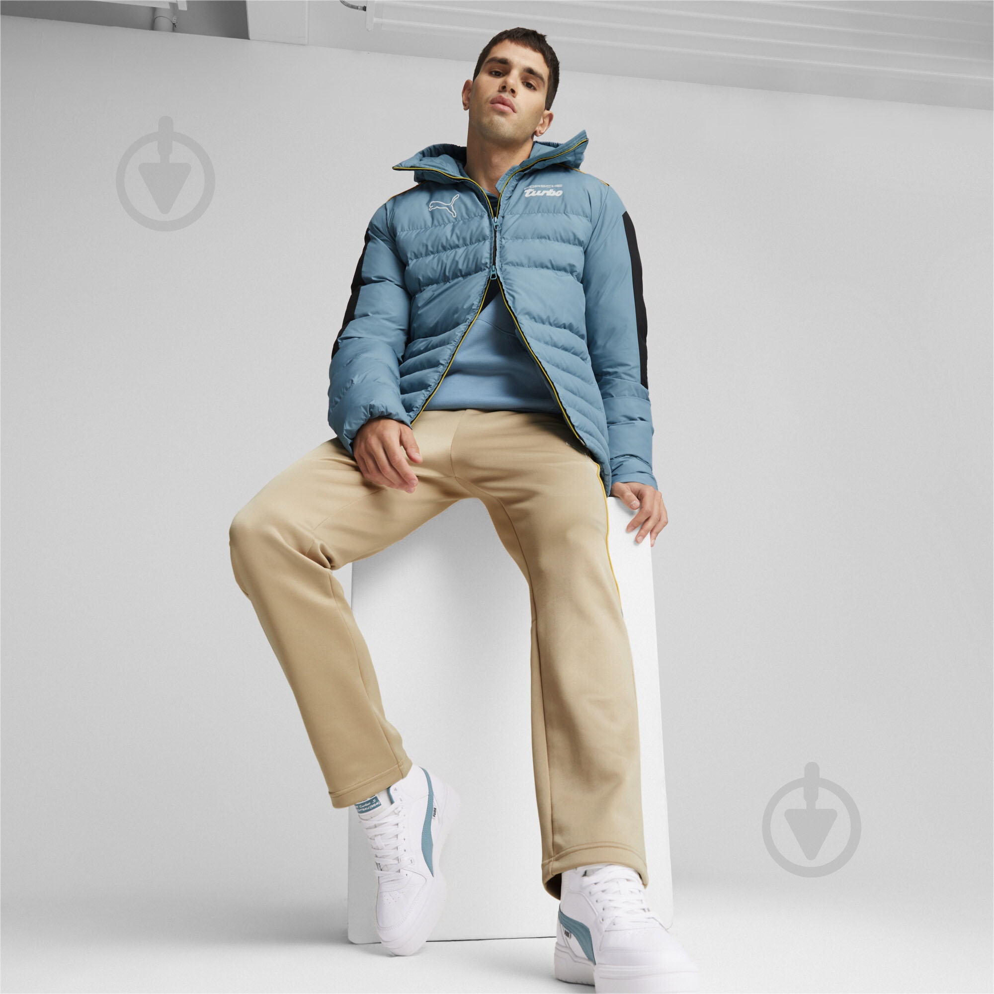 Куртка чоловіча зимова Puma PL ECO-LITE JACKET 62102202 р.L блакитна - фото 4 Куртка чоловіча зимова Puma PL ECO-LITE JACKET 62102202 р.L блакитна - фото 4